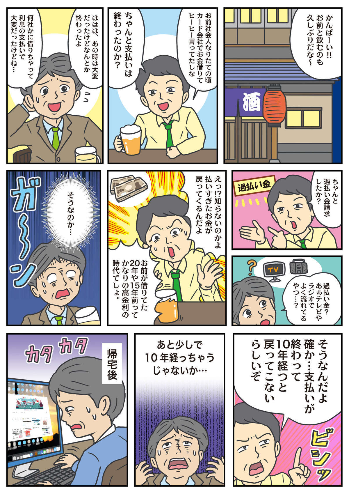 過払い金マンガ2ページ